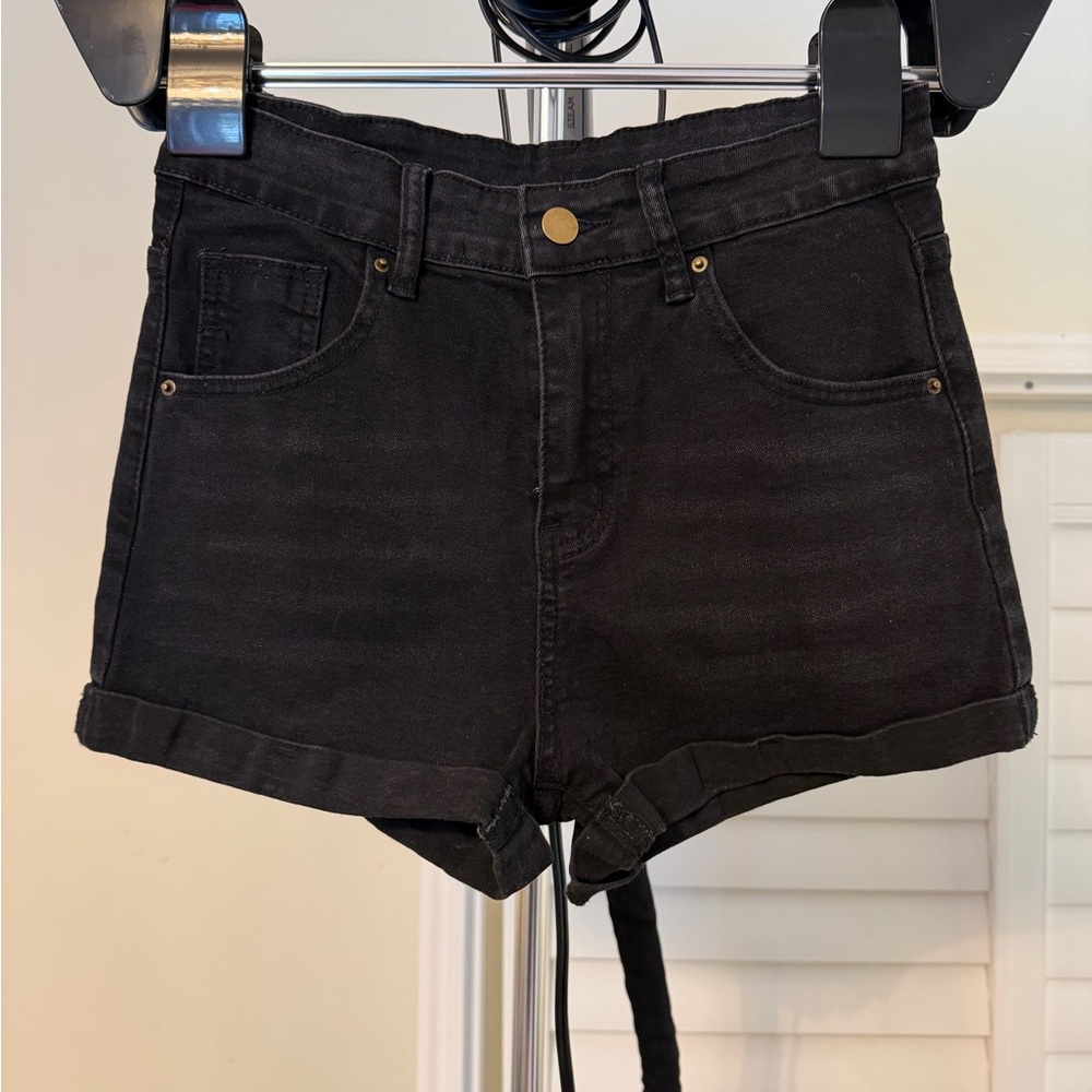 Classic Black Women's Denim Shorts